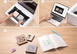 XTool M1 Macchina a Taglio Laser e Plotter da Taglio + Vinile Decorativo per xTool M1 Design “Animali”