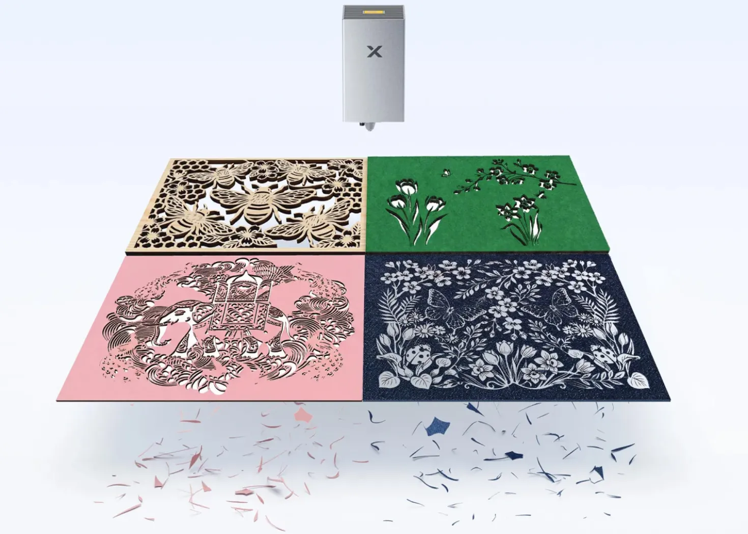 xTool M2 Macchina Laser da Taglio e Incisione Basic 10W + Purificatore Desktop