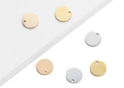 XTool Pendente rotondo Oro, Argento, Oro Rosa 30pz 15mmx15mm